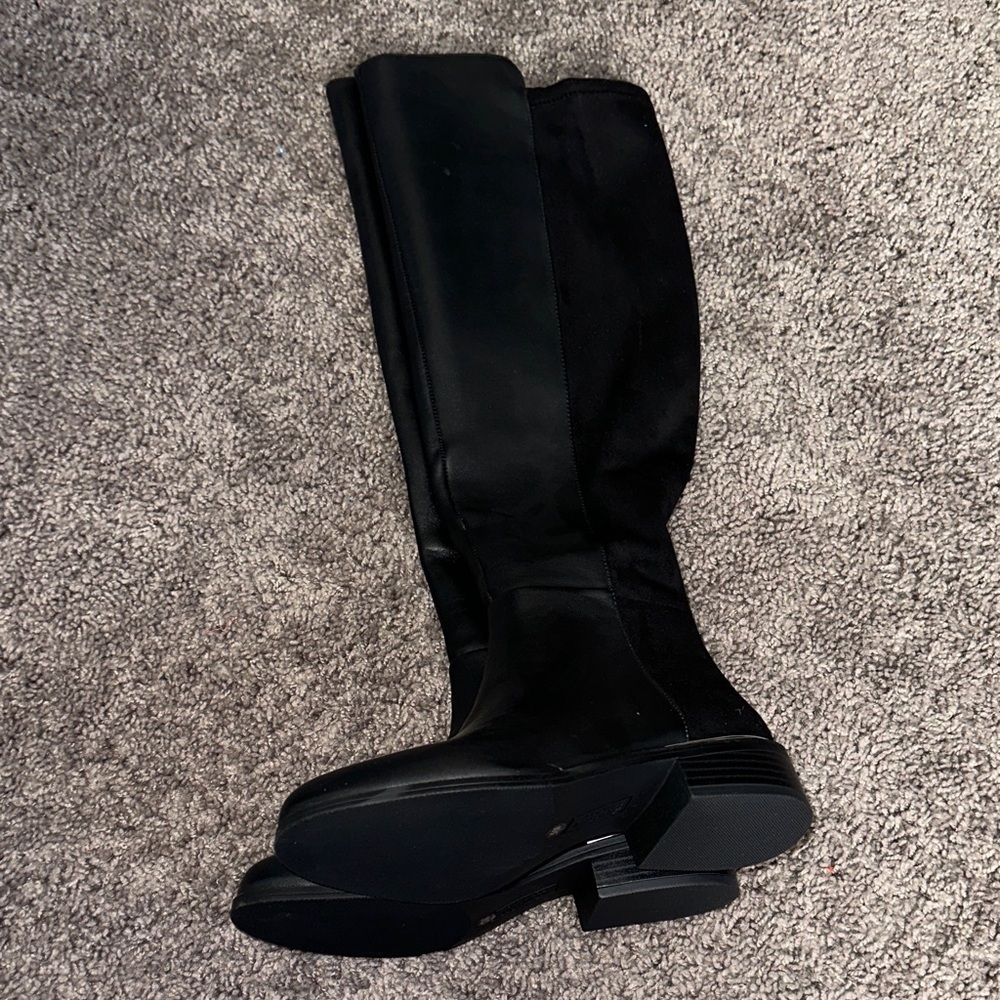 Alfani Step Flex Black Over the Knee Boots